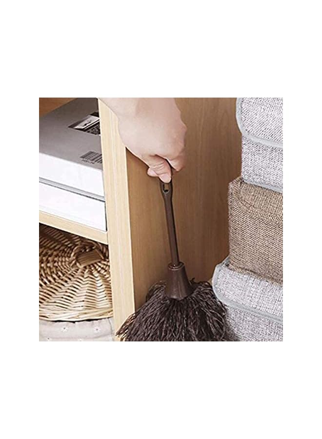 erorex 2-piece long handle feather duster with keyboard brush, portable cleaner brush cleaner duster, suitable for dust in keyboard, computer, laptop, desk and household crevice - Image 5