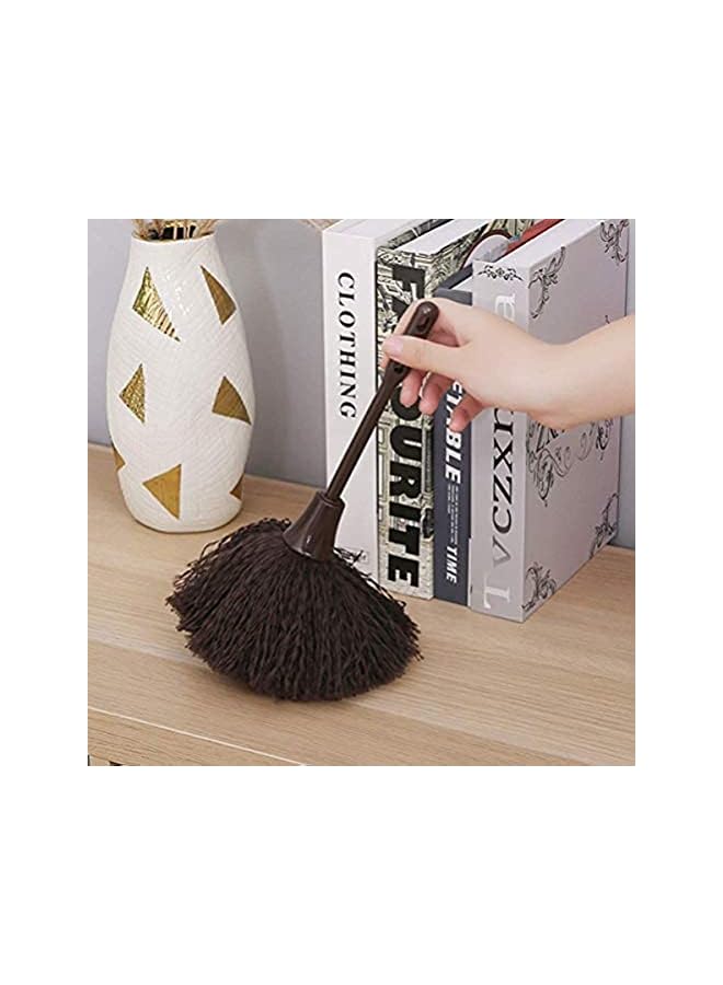 erorex 2-piece long handle feather duster with keyboard brush, portable cleaner brush cleaner duster, suitable for dust in keyboard, computer, laptop, desk and household crevice - Image 4