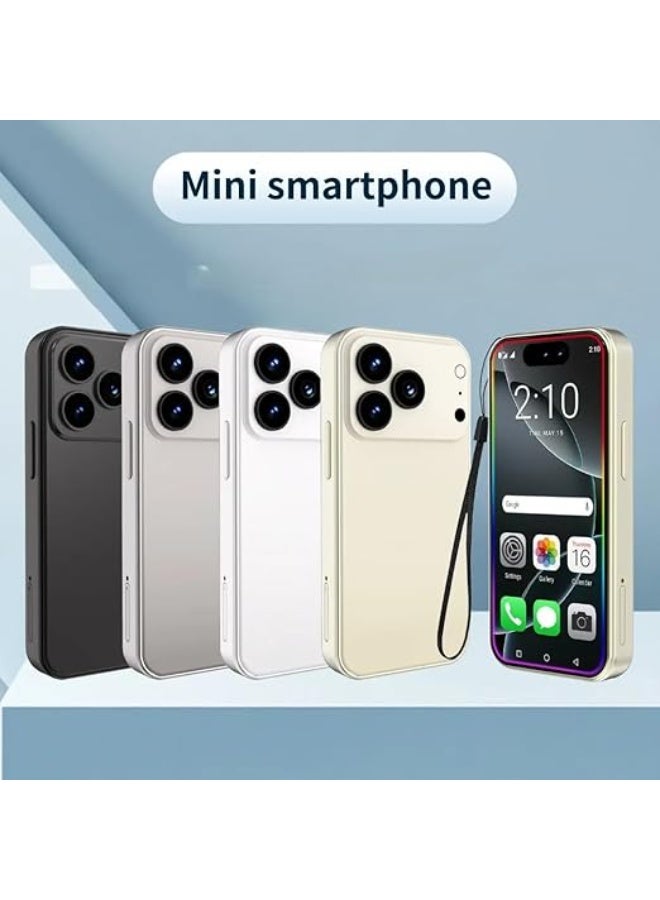 سويس هاتف SOYES XS17 Mini الذكي، يدعم شبكة 4G Light، شريحتين SIM، ذاكرة وصول عشوائي 8 جيجابايت، سعة تخزين 512 جيجابايت، هاتف ذكي فائق النحافة (ذهبي) - Image 3