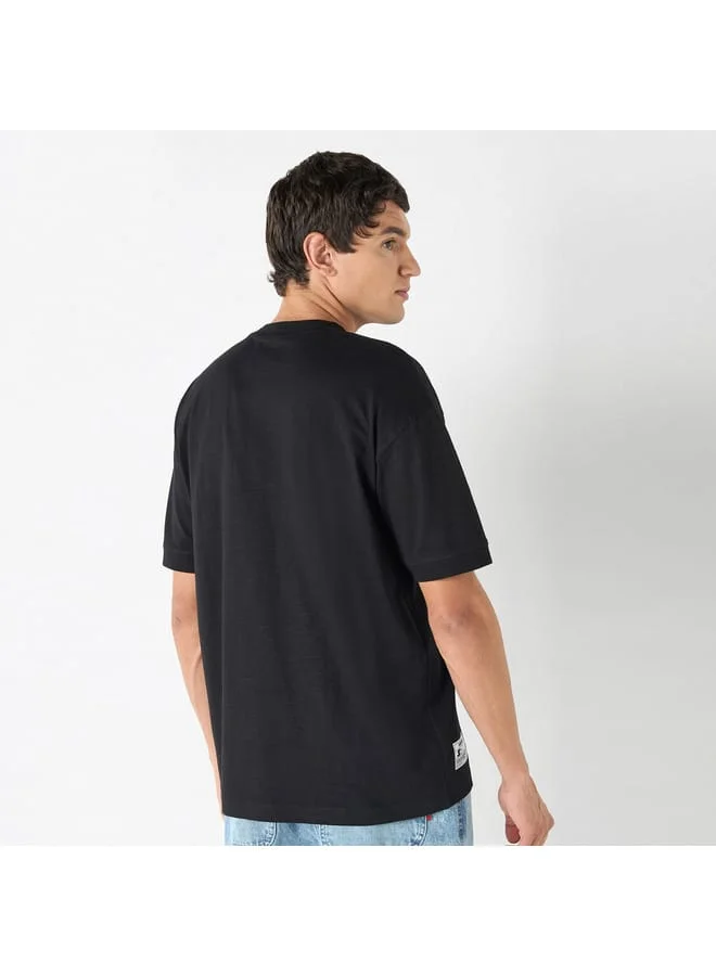 STARTER Starter Print Crew Neck T-shirt with Short Sleeves