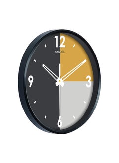 Naturel NATUREL 10 inch Plastic Wall Clock for Home Living Room Bedroom Kitchen Office with Glass  - Image 2