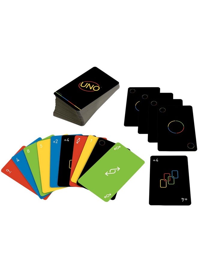 Mattel Games - Uno Minimalista Card Game Featuring Designer Graphics By Warleson Oliviera 108 Cards Kid Family & Adult Game Night Unique Design Lovers Ages 7 Years & Older - Image 1