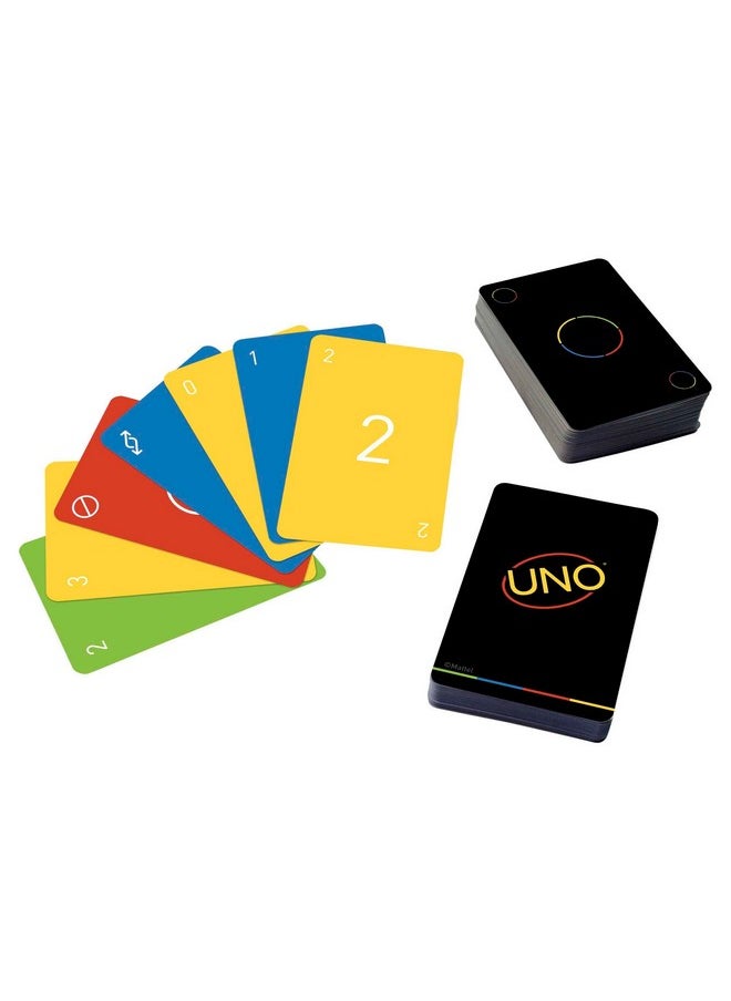 Mattel Games - Uno Minimalista Card Game Featuring Designer Graphics By Warleson Oliviera 108 Cards Kid Family & Adult Game Night Unique Design Lovers Ages 7 Years & Older - Image 1