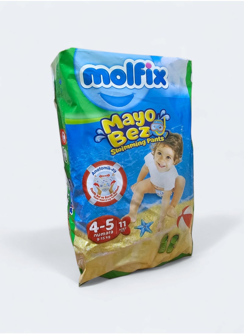 Molfix Molfix swimwear diapers 11pcs - size 4 to 5 9-15kg 
