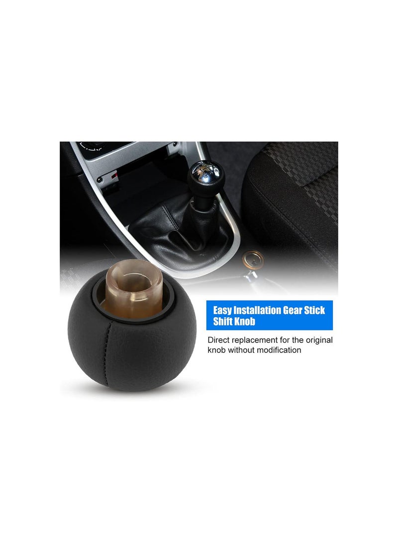 GGOOT Gear Shift Lever Knob, 6 Speed Black/Silver Plastic Gear Shift Knob Head, Ergonomic Design for Peugeot 307 308 3008 407 5008 807 Citroen C3 C4 C8  - Image 5