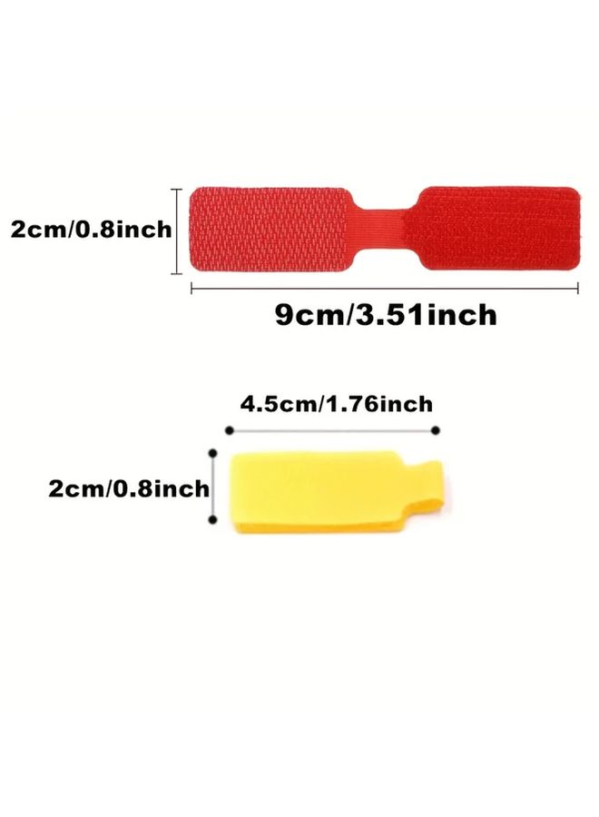 50pcs Reusable Waterproof Write On Cable Labels Color Coded Organizer Straps For Data Charger Cords Durable Easy To Use For Home Office Travel Workspace Organization Cable Management - Image 2