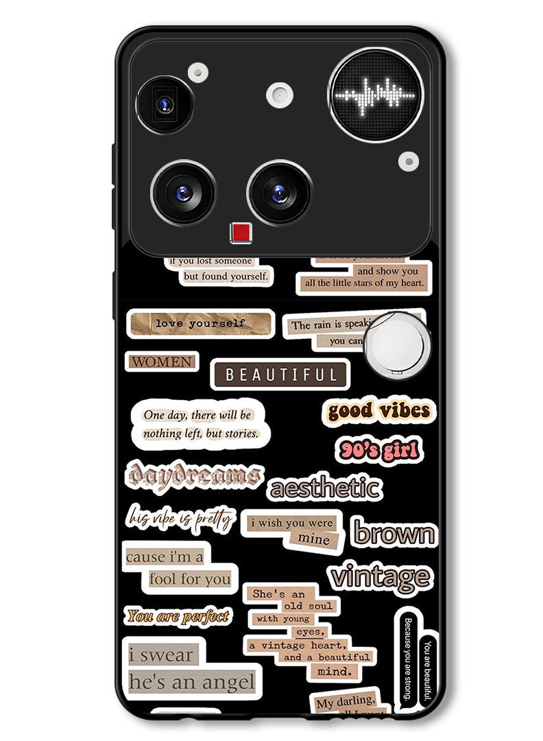 Theodor Case Compatible with Nothing Phone (3) 6.67 Inch Protection Shockproof Bumper Cover Beautiful Quote - Image 1