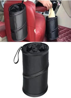 AROAQ Foldable Trash Can Garbage Bin Mini Car Storage Container Waterproof for Organizer Holder Universal Auto Interior Accessories Collapsible Pop up Water Proof Bag  - Image 1