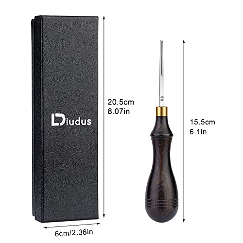 DIUDUS Leather Edge Bevelers, Edge Skiving Beveler 0.7mm, Leather Working Tools Skiver Tool for Leathercraft Working(4#) - Image 2