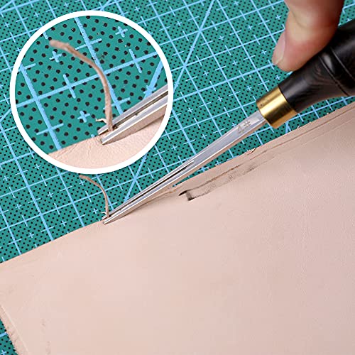 DIUDUS Leather Edge Bevelers, Edge Skiving Beveler 0.7mm, Leather Working Tools Skiver Tool for Leathercraft Working(4#) - Image 5