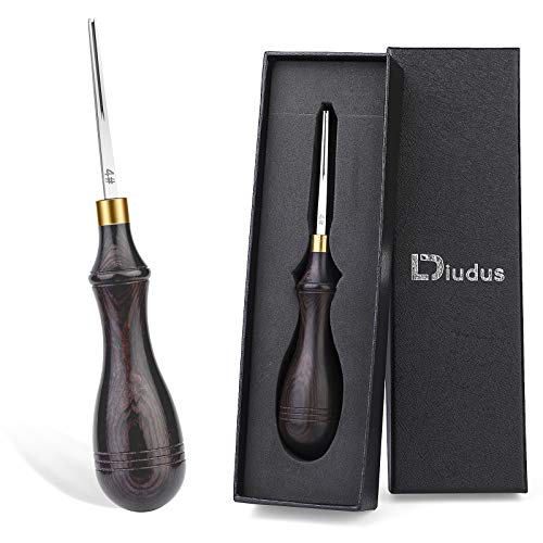 DIUDUS Leather Edge Bevelers, Edge Skiving Beveler 0.7mm, Leather Working Tools Skiver Tool for Leathercraft Working(4#) - Image 1