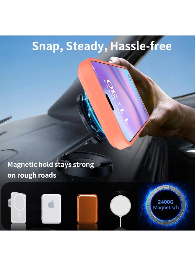 ZXING Military Grade MagSafe iPhone 17 Pro Max Case in Orange with Drop Protection Adjustable Stand and Slim Profile - Image 5