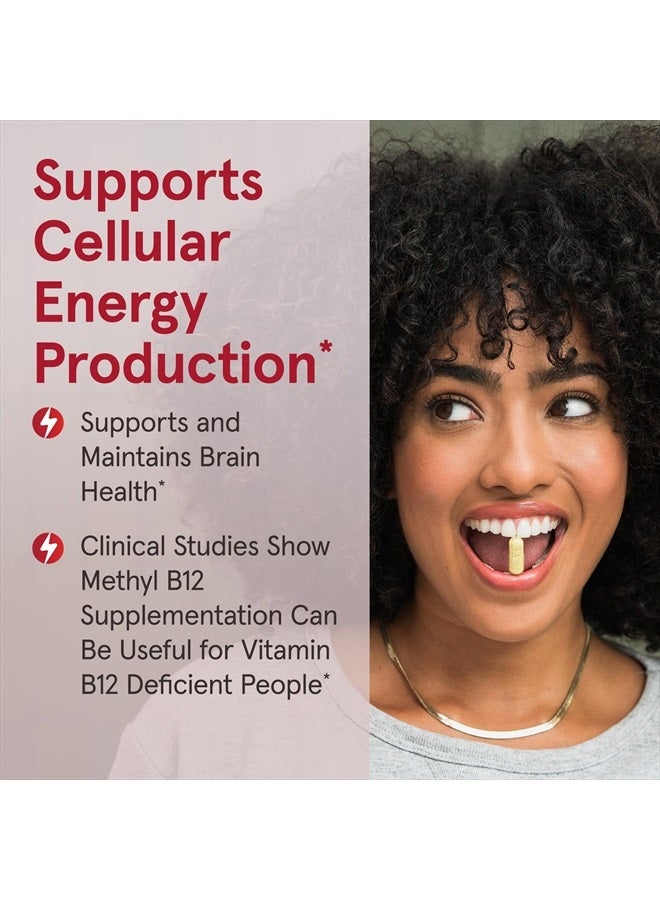 jarrow formulas Maximum Strength Methyl B-12 5000 mcg - Dietary Supplement - 60 Cherry Flavored Chewable Tablets - Bioactive Vitamin B-12 - Supports Cellular Energy Production, Sleep & Brain Health - Image 4