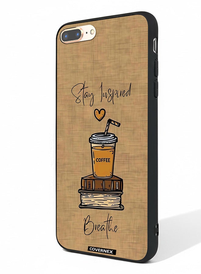 Covernex Apple iPhone 7 Plus Protective Case Cover Printed Featuring Breath And Stay Inspired - Image 1