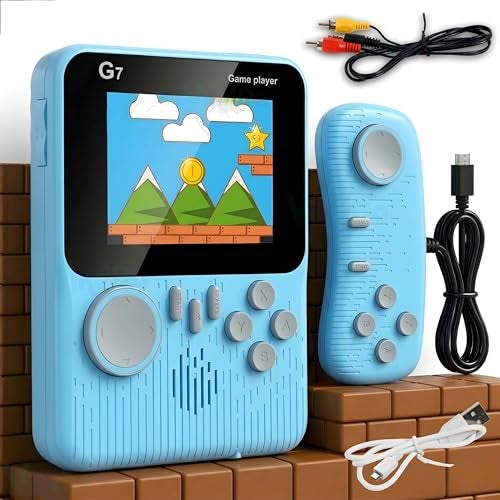 VikriDA Retro Handheld Game Console 666-in-1, Built-in Classic Video Games | Portable Gaming Console for Kids & Adults | Rechargeable Battery | TV Output - Image 1