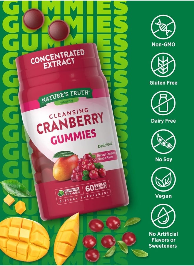Deva Cranberry Gummies | 60 Count | Vegan, Non-GMO & Gluten Free Supplement | Supports Urinary Tract Health | Cranberry Mango Flavor  - Image 3