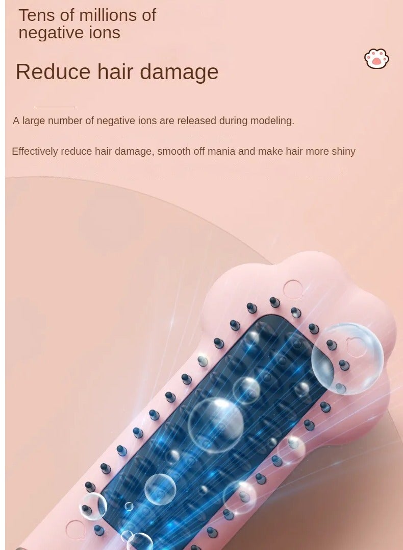 عام فرشاة مستقيمة للشعر الصغيرة بدون سلك، تعمل بالحرارة ومزودة بشاحن USB - Image 5