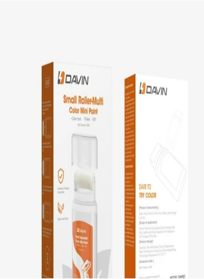 Davin small paint roller brush for wall repair white paint  - Image 2