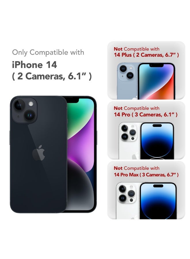 SUYDANBOX Magnetic for iPhone 14 Case, Compatible with MagSafe, [Full Camera Protection][Screen Protector] Silicone Shockproof Protective Phone Case for iPhone 14 6.1 inch, Cobalt Blue - Image 2