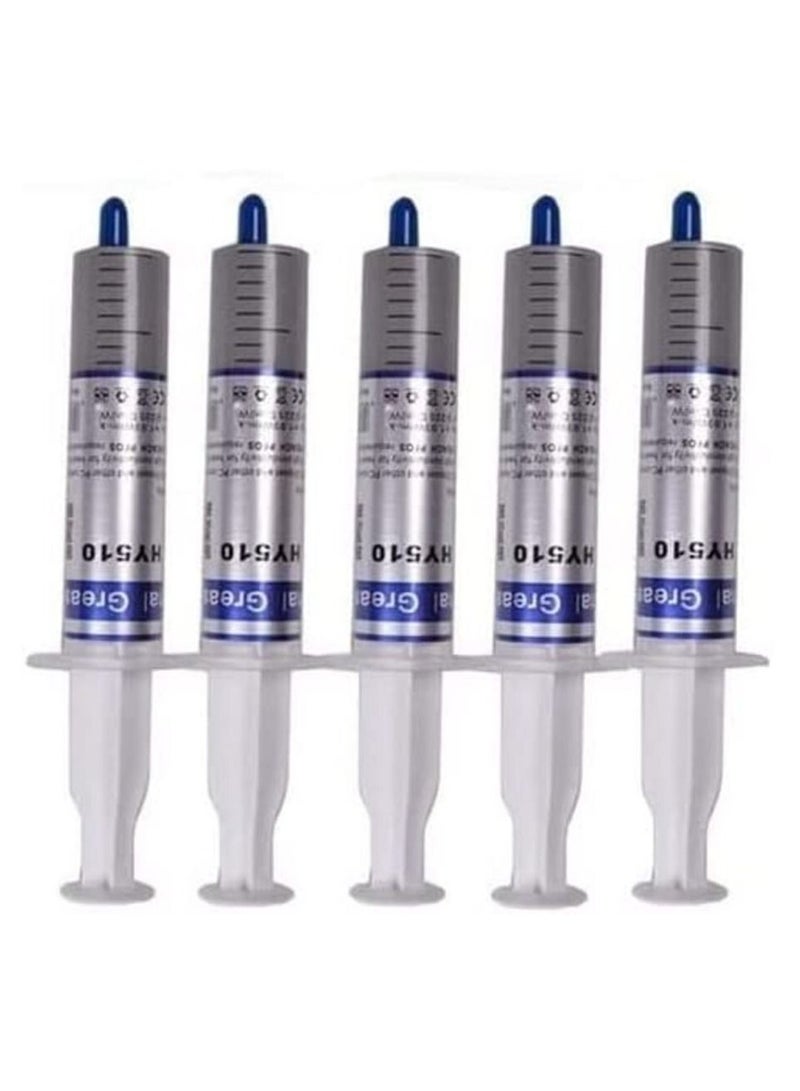 Ntech معجون حراري 5 قطع مركب لمشتت حرارة المعالج CPU أبيض رمادي - Image 1