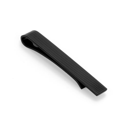 Wynameleri Tie Pin Tie Clip For Men and Boys Matte Frosted Finish Black in Gift Box - Image 1