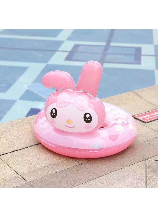 Generic - Kidsren's Cartoon Inflatable Armpit Ring For Men And Women Cute Shape Swimming Ring Beginner Water Auxiliary Toy-The Outer Diameter After Inflation:Specification 70 # The Outer Diameter Is About 58CM After Inflating And The Inner Diameter Is About 26CM-Inner Diameter After Inflating:Cinnamon Dog With Handle - Image 1