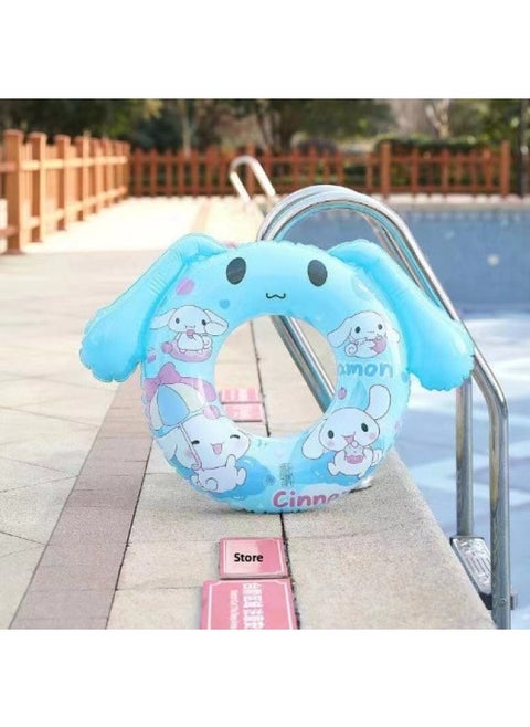 Kidsren's Cartoon Inflatable Armpit Ring For Men And Women Cute Shape Swimming Ring Beginner Water Auxiliary Toy-The Outer Diameter After Inflation:Specification 70 # The Outer Diameter Is About 58CM After Inflating And The Inner Diameter Is About 26CM-Inner Diameter After Inflating:Cinnamon Dog With Handle