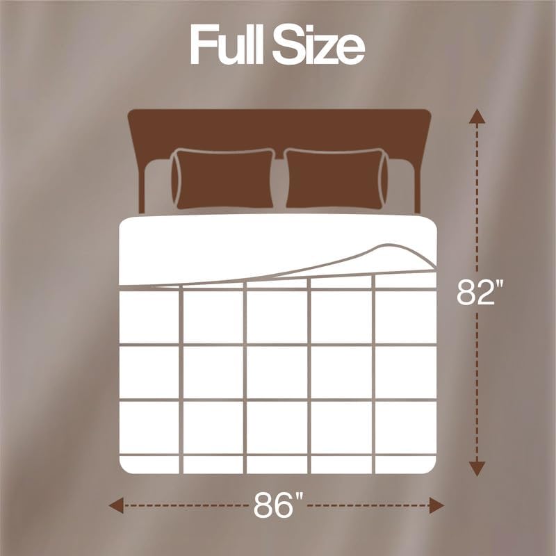 Comforter Duvet Insert - Quilted Polyester Bedding Comforter with Corner Tabs - Box Stitched Down Alternative Comforter, White, Full - Image 2