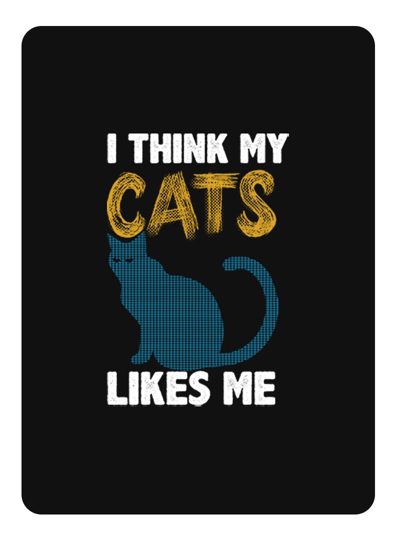 Theodor Protective Flip Case For Samsung Galaxy Tab S6 With Trifold Stand Auto Wake Sleep Shockproof Cover I think my cats like me copy - Image 1