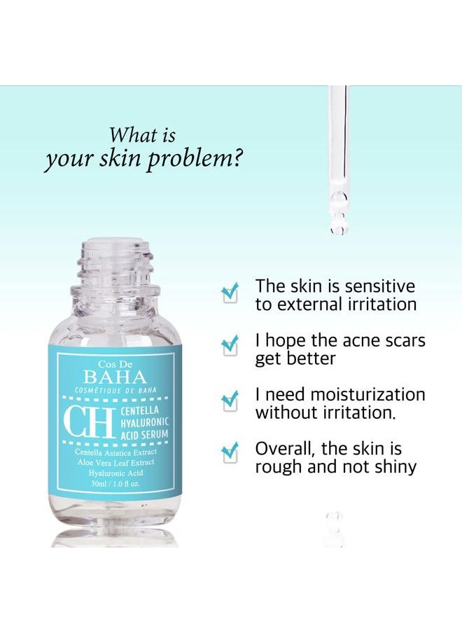 Cos De BAHA Centella Asiatica Extract Serum with Aloe and Green Tea for Soothing Sensitive Skin - Hydrating Face Serum, 1 Fl Oz  - Image 4