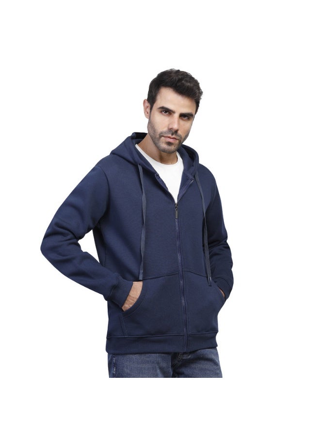 كوب سويت شيرت رجالي سادة بسحاب - Image 1