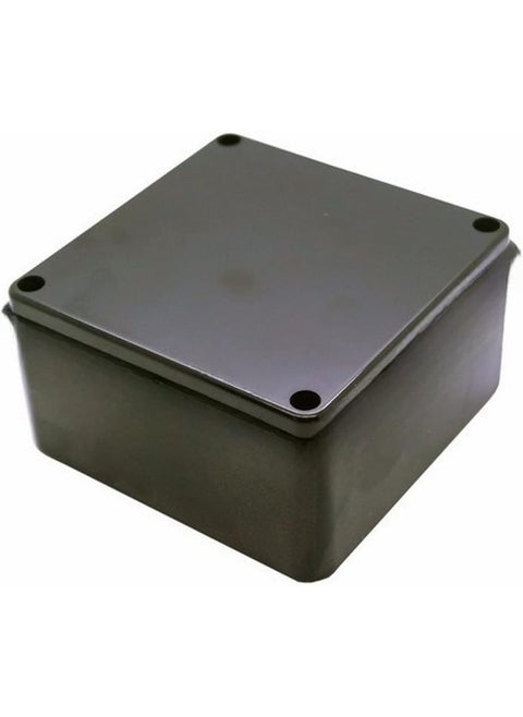 Biella PVC Electrical Junction Box Enclosure for Electrical Multipurpose Use - Black 6"x 6"x 3"