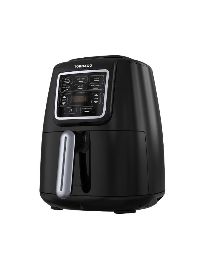 تورنيدو 💨 قلاية تورنيدو الهوائية بدون زيت - شاشة LED رقمية - سعة 4 لتر (أسود × فضي THF-1554D-XL-BS) - Image 2
