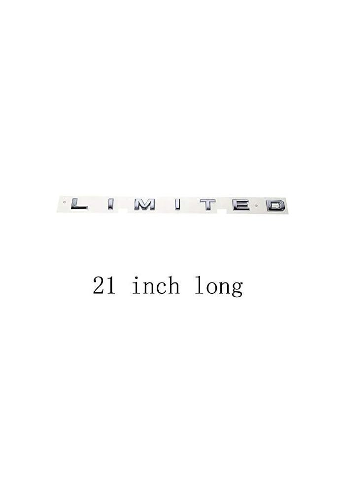 EmbRoom 2pcs Limited Emblems, Chrome Side Badge Nameplate Stickers for Trucks - Image 3