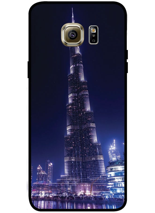EYE CATCH - Protective Case Cover For Samsung Galaxy S6 Edge Plus Smart Series Printed Protective Case Cover for Samsung S6 Edge Plus Burj Khalifa - Image 1