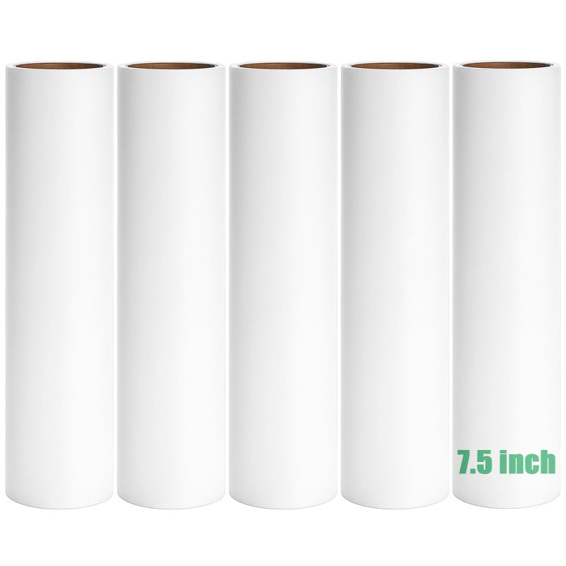 75 inch Lint Roller Refills Only Pet Hair Remover Refills for Clothes Carpet Floor Couch Extra Sticky Lint Brush Roller Refills Pack of 5 Rolls Total 300 Sheets 75 Wide