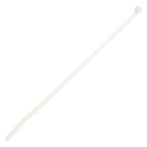 Panduit BT2S-M Cable Tie, Metal Barb, Standard, Nylon 6.6, 8.0-Inch Length, Natural (1,000-Pack) - Image 1