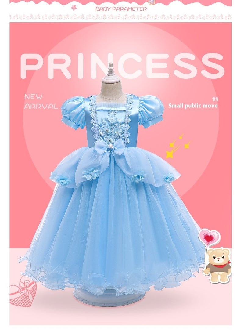 Bluejw Cinderella Princess Dress Costume For Girls Kids Dress Up With Accessories Birthday Party Cosplay Outfits - Image 2
