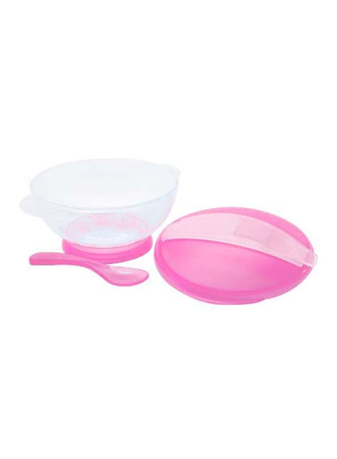 Optimal Feeding Bowl With Spoon, 4M+, Pink - Image 2