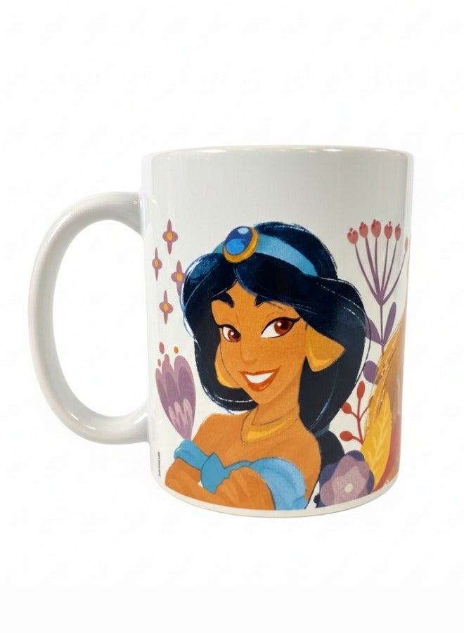 STOR Disney Mug Ceramic Princess Bright And Bold 325Ml With Handle| Set Of 1 Pcs Tea/Coffee Round Shape| Microwave & Dishwasher Safe, Freezer Safe | Ideal For Daily Use Coffee, Tea,Color Multicolor - Image 2