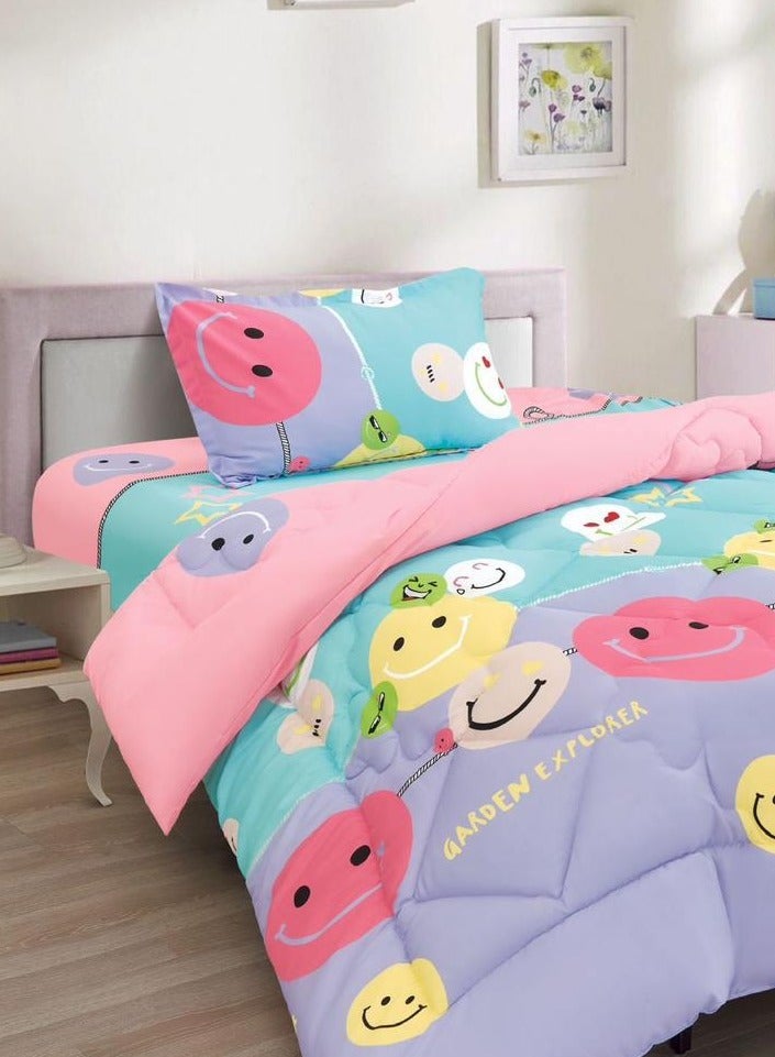 Ming Li Soft and fluffy medium fill 3-piece baby bedding comforter set, one size for boys and girls, printed and stitched pattern - Image 2