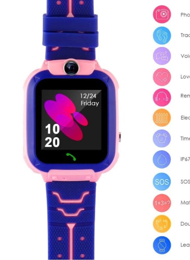 ELTRAZONE C002 Waterproof Smart Watch For Kids Pink - Image 2