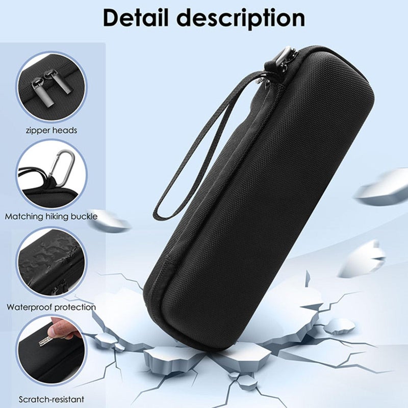 Waterproof EVA Hard Case for Power Bank, Portable Storage Bag with Two Compartments and Shoulder Strap - Image 3