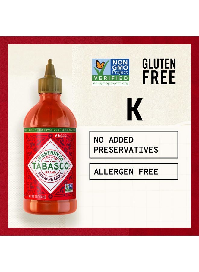 Tabasco Brand Sriracha Sauce, Medium Hot Sauce, Easy-to-Squeeze Bottle, Thai-Style with Louisiana Twist, Rich & Bold Flavor, Great on Stir-Fry, Teriyaki, & More, 11 Oz (Pack of 1) - Image 5