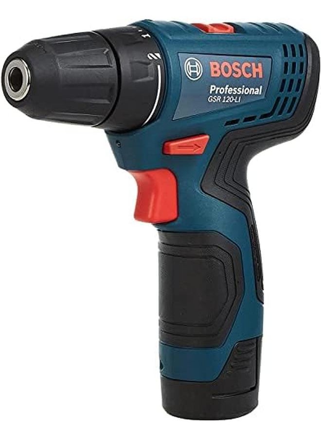 Gsr 120 Li Cordless Drill Driver 12 Volt Lithium Ion Battery Type 1500 Rpm High Powered 2 In 1 For Less 2 Speed Gearbox Enables High Productivity And Excellent Torque