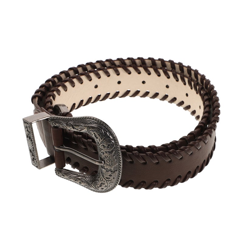 Vintage Belt for Women Wide Waist Belt with Stylish Buckle for Fashionable Belt Retro Accessory for Ladies for Casual and Formal Outfits - Image 4