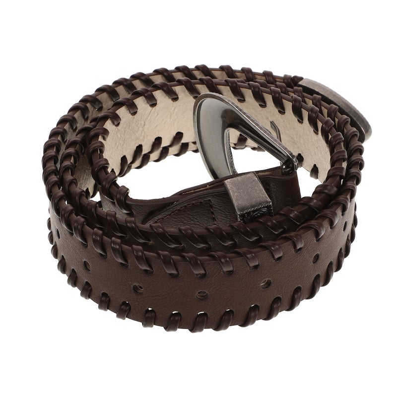 Vintage Belt for Women Wide Waist Belt with Stylish Buckle for Fashionable Belt Retro Accessory for Ladies for Casual and Formal Outfits - Image 1