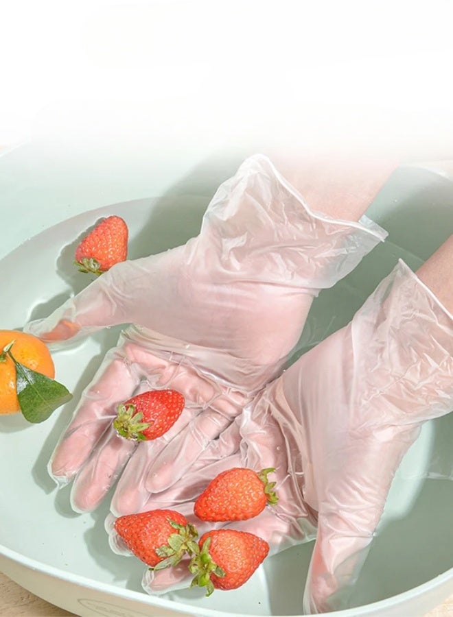 Disposable Transparent PVC Gloves – 100 Pieces – Food Grade – M Size - Image 3