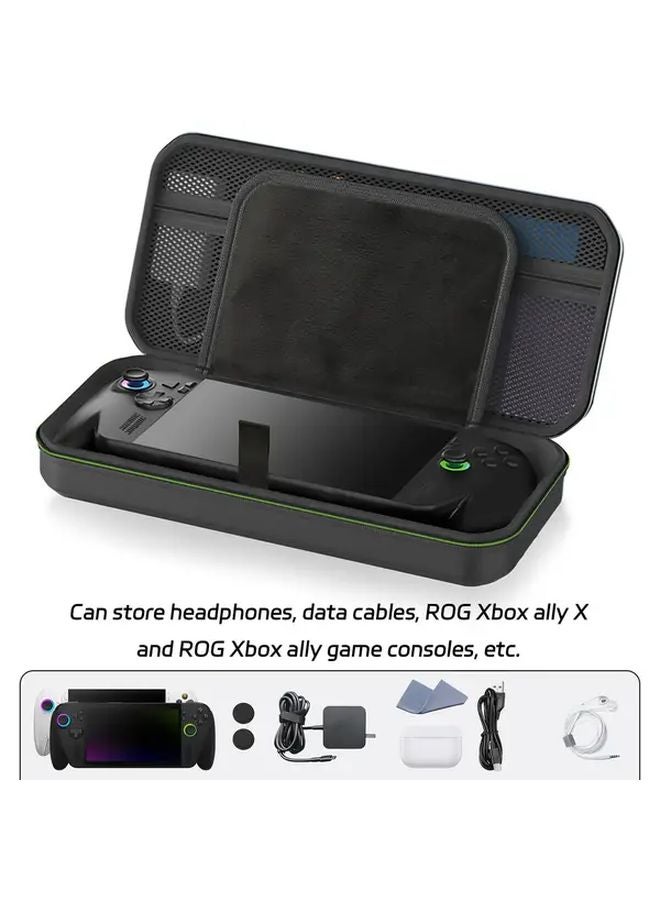 حقيبة حمل سوداء لجهاز Asus ROG Ally X مع واقي شاشة وأزرار عصا التحكم - Image 5