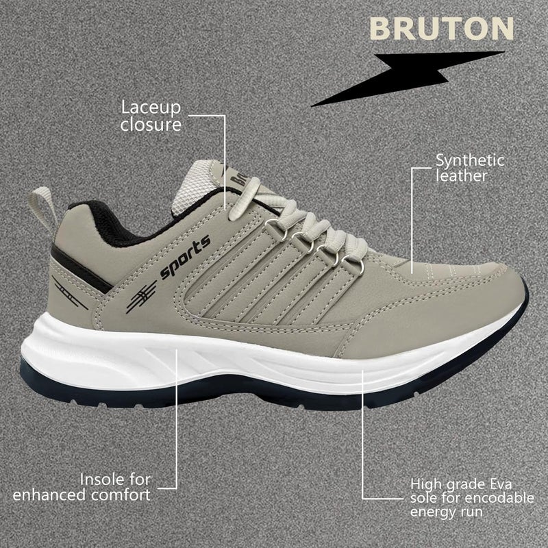 BRUTON Store أحذية رياضية خفيفة EVA للرجال - رمادي - Image 3